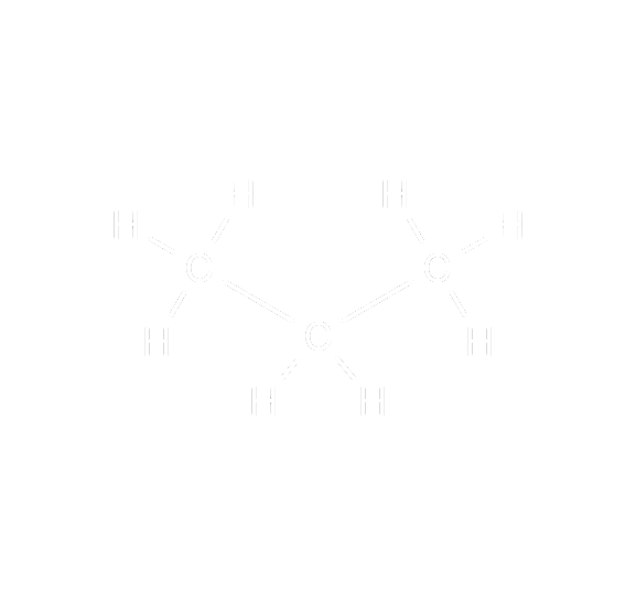 Propane molecular structure